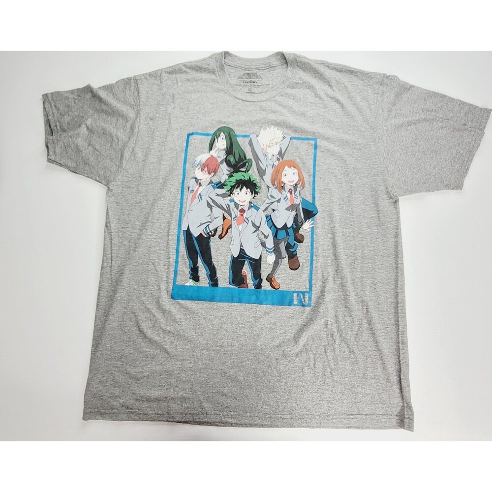 My Hero Academia Group T-Shirt Gray 2XL Funimation Japanese Manga Anime Comic